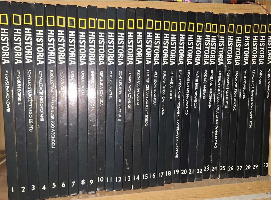 National Geographic Historia komplet 30 tomów Stan bardzo dobry