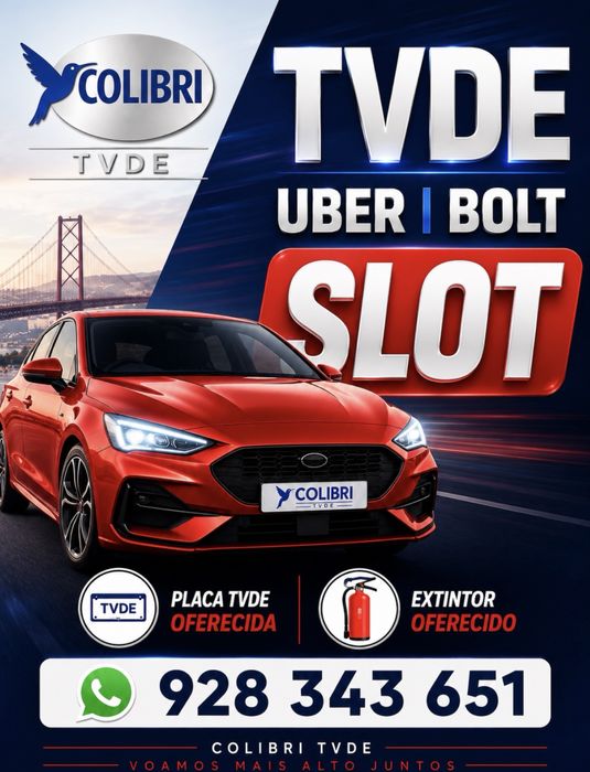 Aluguer de viaturas TVDE / UBER / BOLT / Aluguer slot