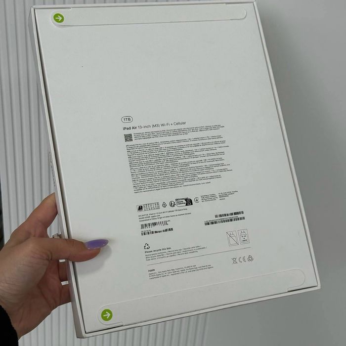 Apple iPad Air 13" M3 Wi-Fi + Cellular 1TB Space Gray 2025 (MCJE4) Новий, Офіційний