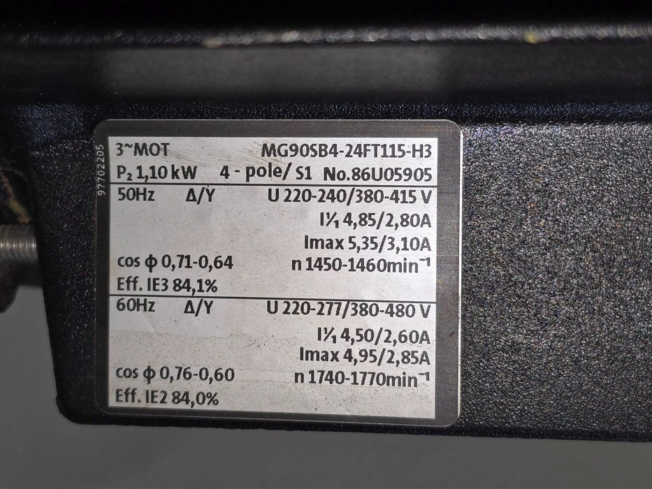Pompa Grundfos TP 100-60/4 55m3/h H 5.1m tmax. 140'C pmax 6 bar