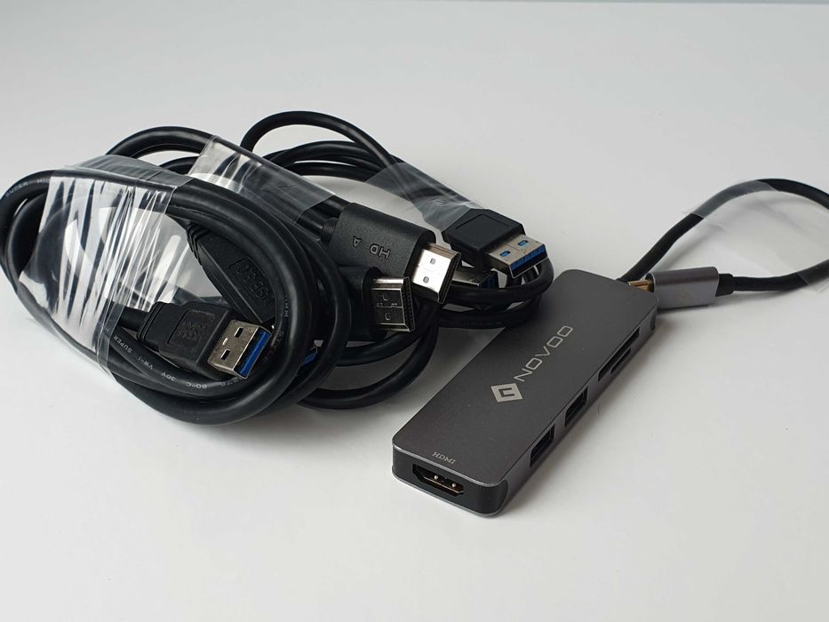 USB C to USB HDMI Micro SD HAB Windows, macOS, iPadOS,  Android