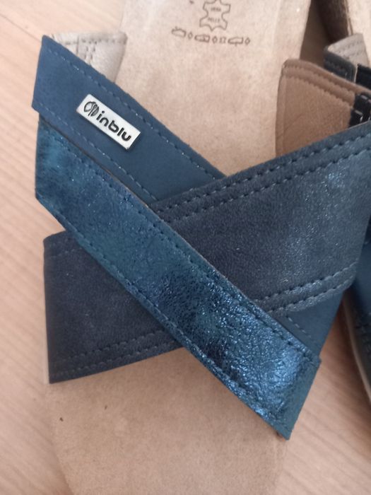 Klapki Inblu letnie granatowe