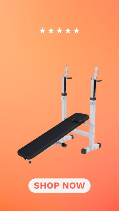 Ławka pod sztangę ze stojakiem Hantelbank 3w1