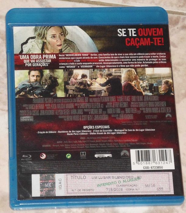 Blu Ray-Um lugar silencioso