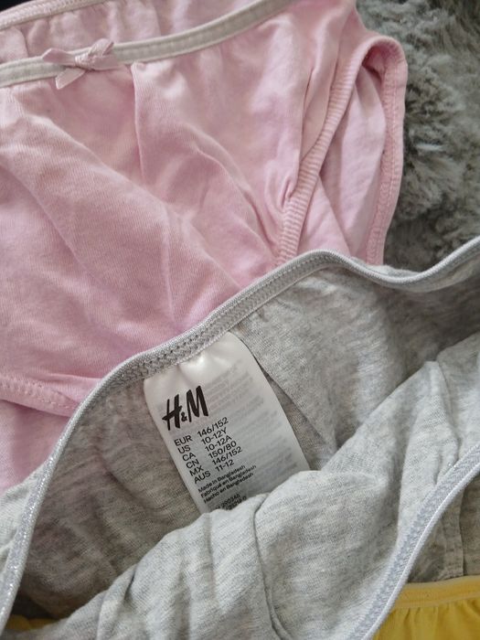 Majtki dziewczęce H&M 146/152 6 par