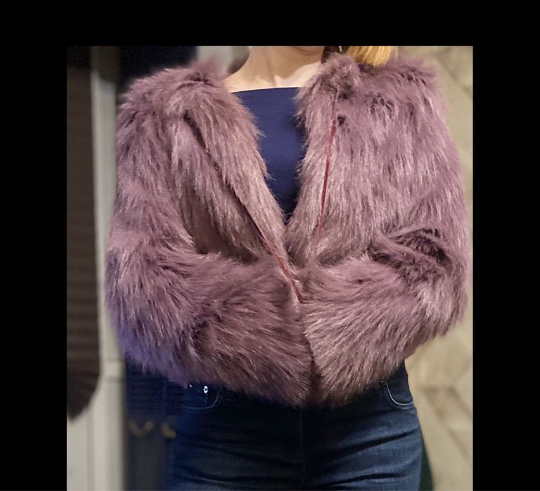 Куртка эко мех стильная вещь Италия