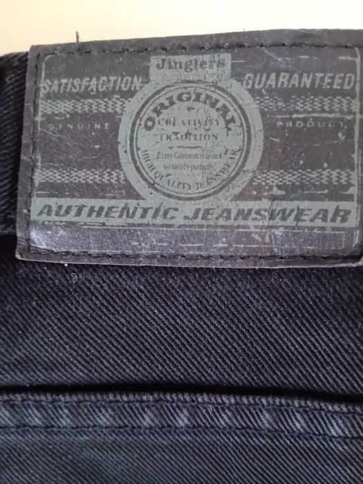 Oryginalne czarne jeansy Jinglers, na wysokiego pana