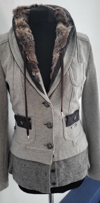 UNIKAT marynarka bluza dresowa dres kurtka vintage 38 m 40 L s
