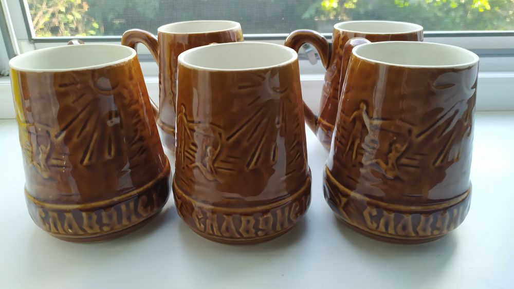 Бокалы для пива керамические