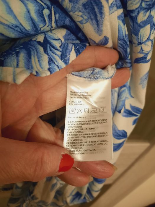 H&M śliczna tunika-sukienka  wiskoza 54-56