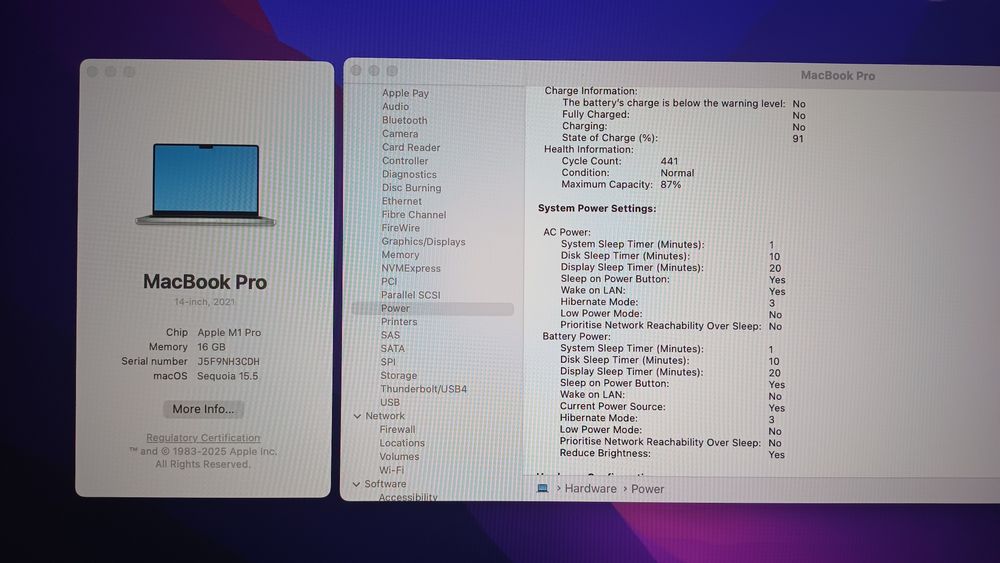 MacBook Pro 2021 14,2" M1 Pro 512GB / 16GB