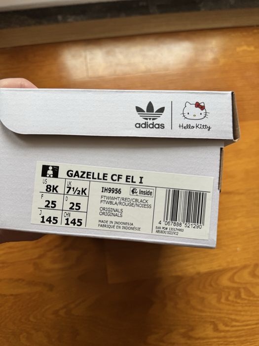 Adidas Gazelle 50 Anos Hello Kitty criança