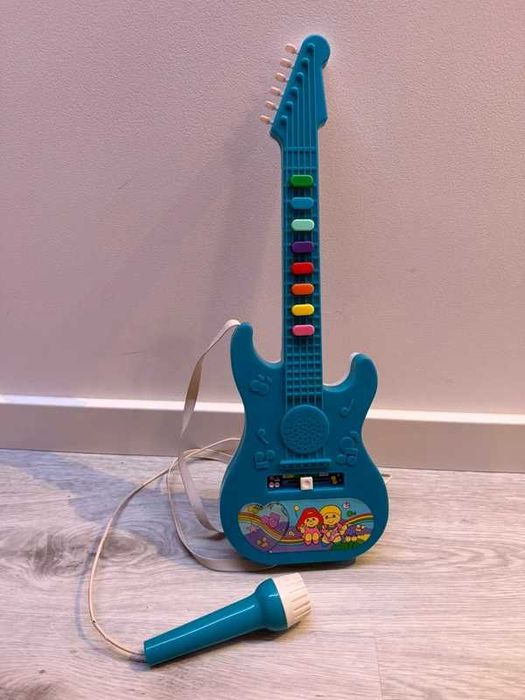 Guitarra Eletrónica Infantil Vintage Creatoy (1986) com Microfone