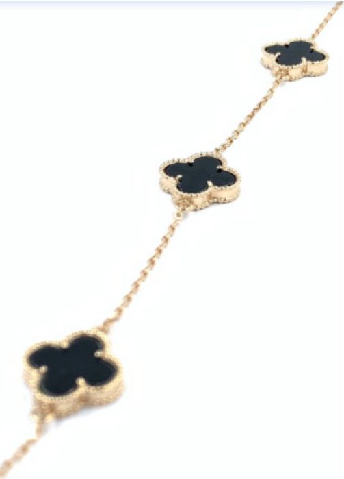 Van  cleef  браслет конюшина клевер золото 585 діаманти