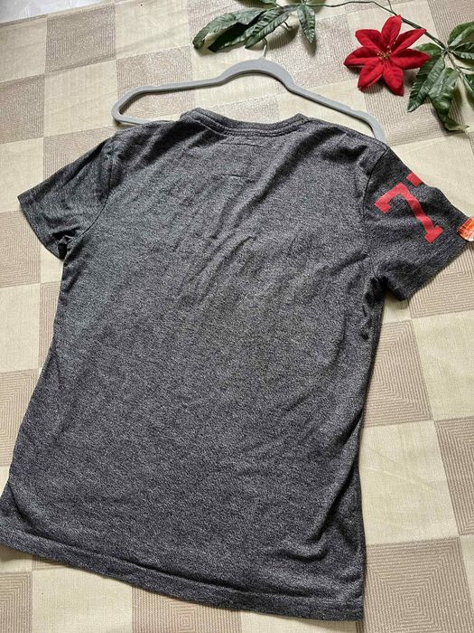 Superdry M koszulka szara t-shirt logo markowa wyprzedaż