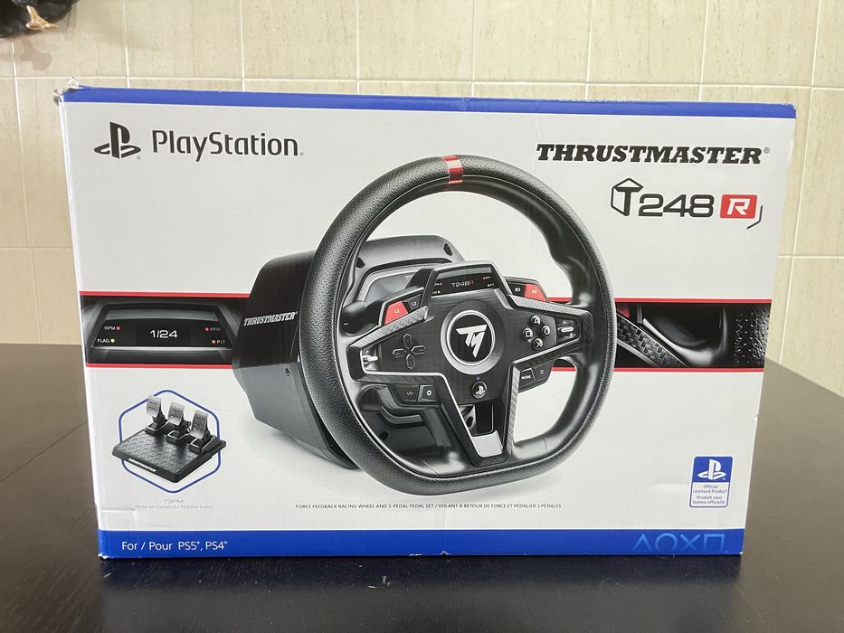 (URGENTE)Volante e pedais thrustmaster  T248 (ps5/ps4/pc) como novo e com garantia