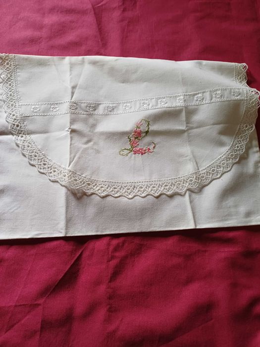 Bolsa Envelope -  Bordado à Mão -Teresa Alecrim