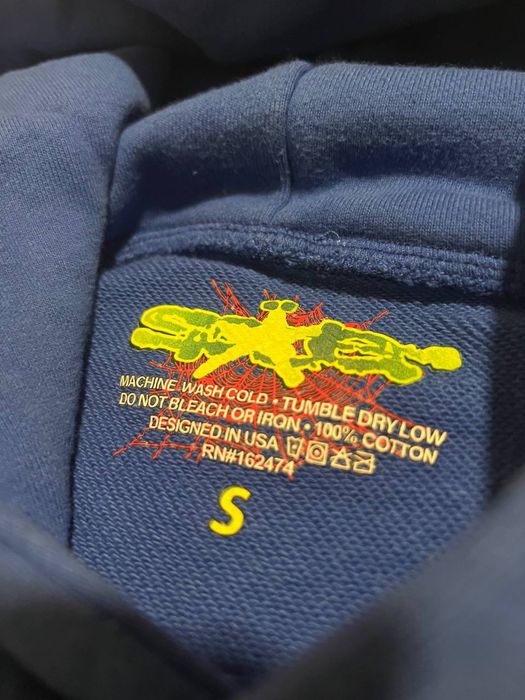 худі sp5der синій