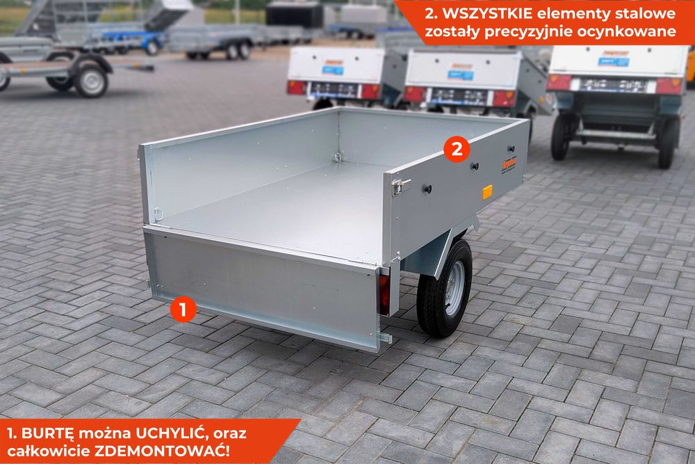 Przyczepa Neptun N5-145 City GN052 mała przyczepka quada gastronomii