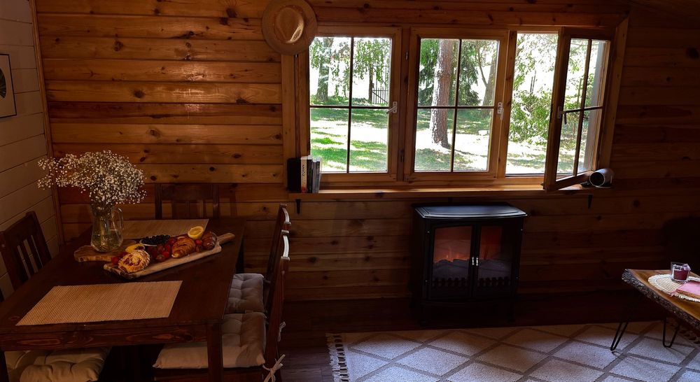 Dom LAS 2 - domek na wynajem, 100% prywatności, jakuzzi 24h/dobę, ognisko, grill,  Jeziorsko