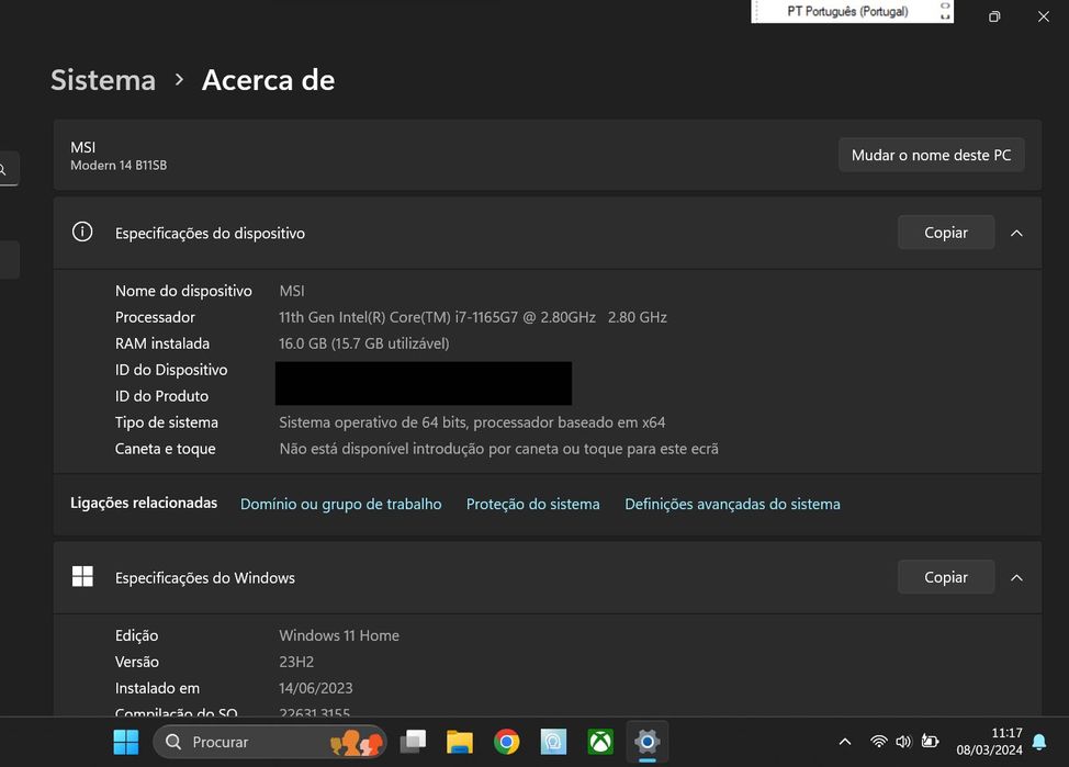 MSI Modern 14 Portable [i7-1165G7, 16GB RAM, 1TB SSD] - Like New64283952679810123