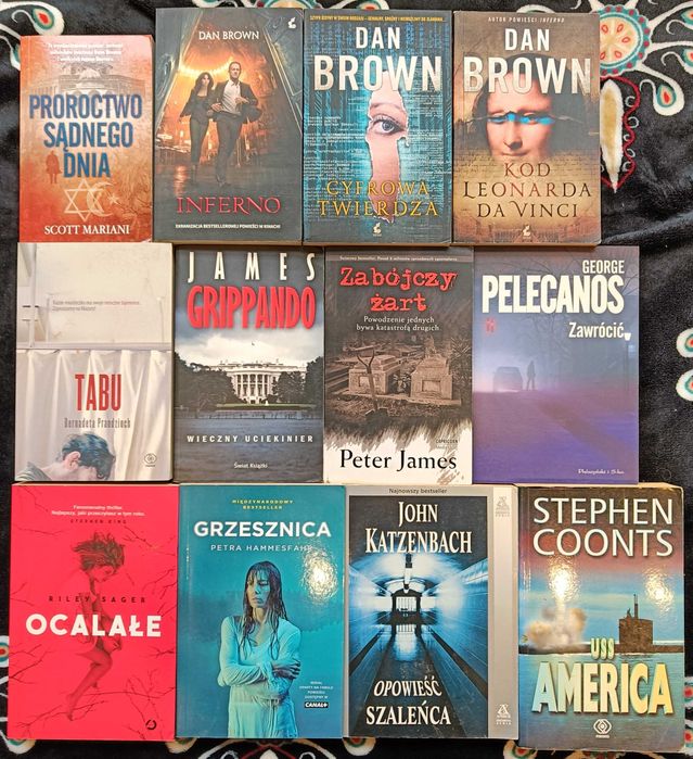 Książki trzymające w napięciu - Dan Brown, Stephen Coonts i inni