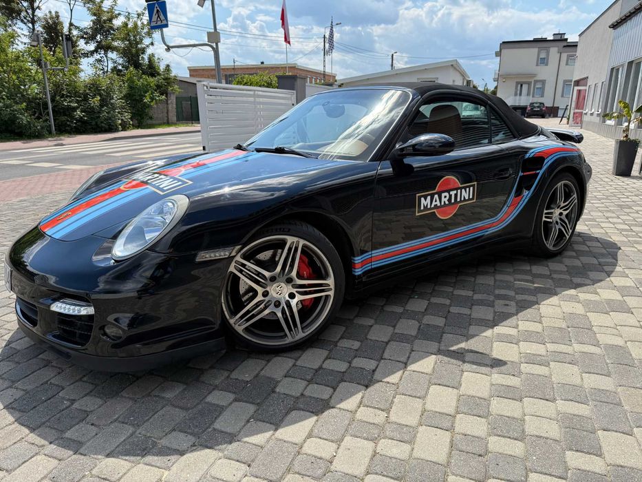Porsche 911 Turbo Cabrio 634km 2007r 997 piękne MARTINI, zamiana