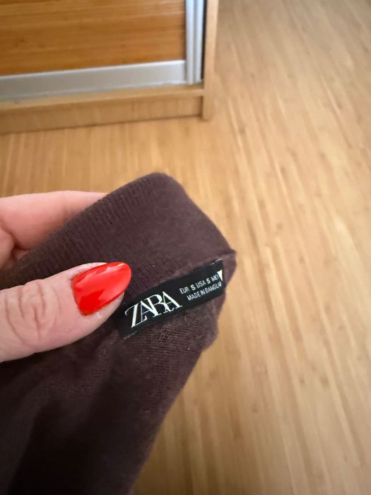 Стильна кофта Zara S коричнева кофта