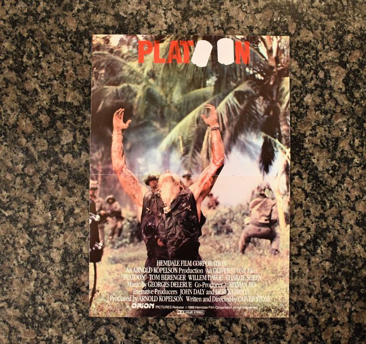 Cinema: Poster "Platoon" (1986)