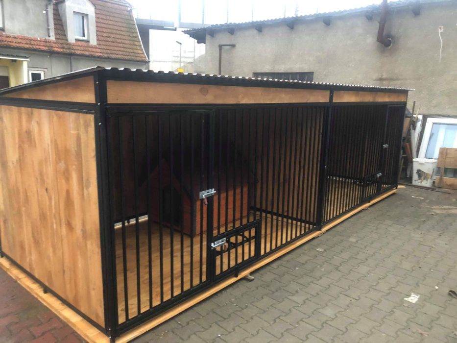 Starannie wykonany mocny kojec boks klatka zagroda dla psa.BUDA