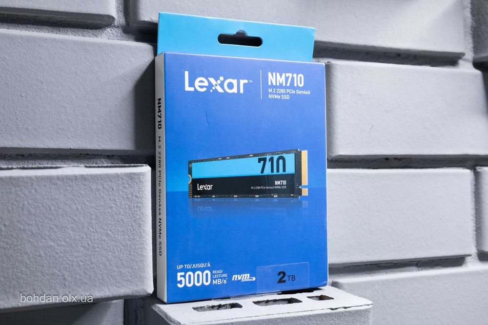 Lexar NM710 2TB PCle 4.0 NVMe M.2 2280 SSD (LNM710X002T-RNNNG)