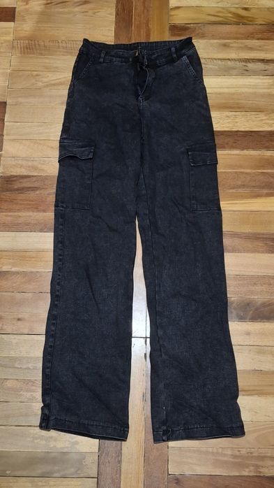 Джинси карго чорні б/у