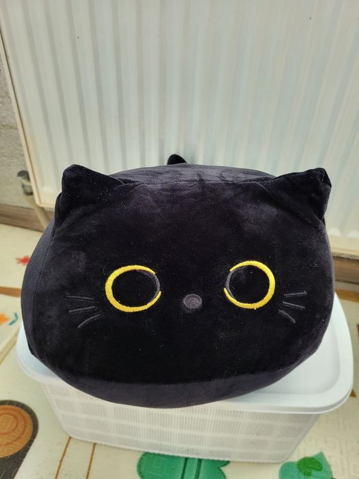 М'яка іграшка обіймашка круглий кіт 30см. My Kigu