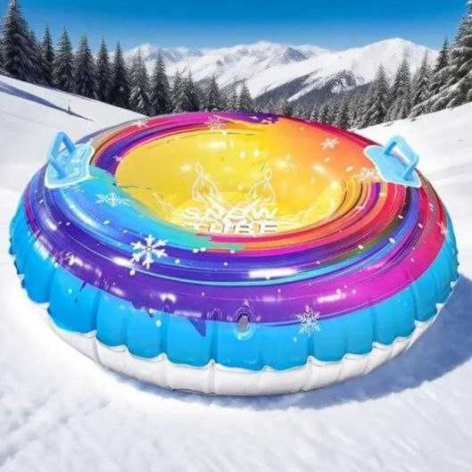 Тюбінг надувний. Складні санчата. Зимовий відпочинок. Рафтинг, гірки
