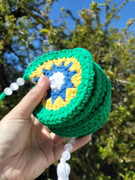 Catavento Brasil em crochê