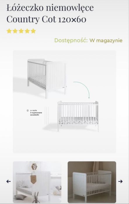 Łóżeczko niemowlece Woodies