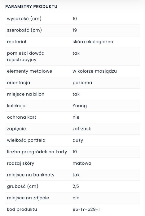 NOWY duży portfel Wittchen - idealny na gotowy prezent