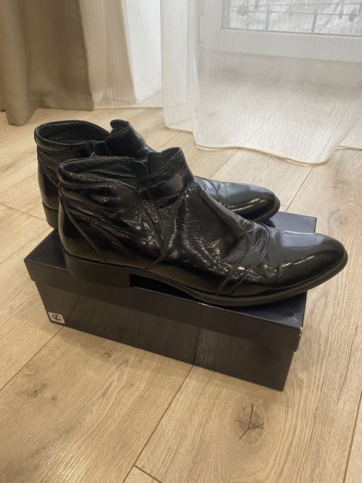 Ботинки лак кожа класика 44 размер 29,5 см стелька Antonio Biaggi!!!