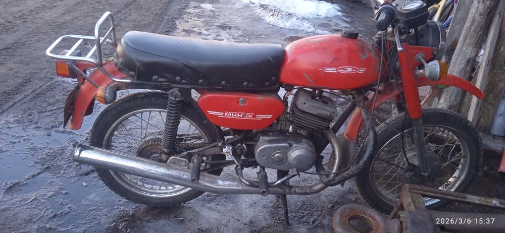 Продається мотоцикл Мінськ 1991 року