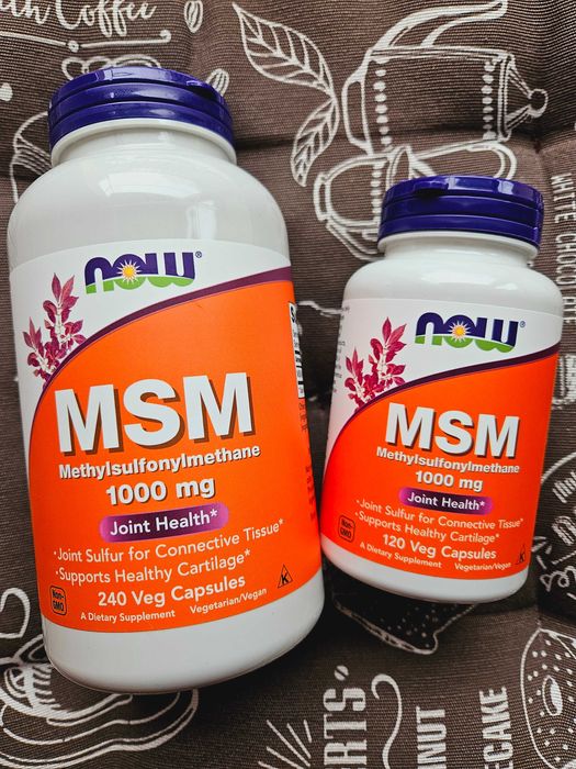 Now Foods, MSM метилсульфонилметан МСМ 1000 мг 120 240 капс