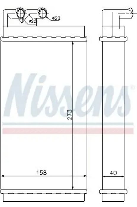 Радіатор пічки ауді а6 с4 новий