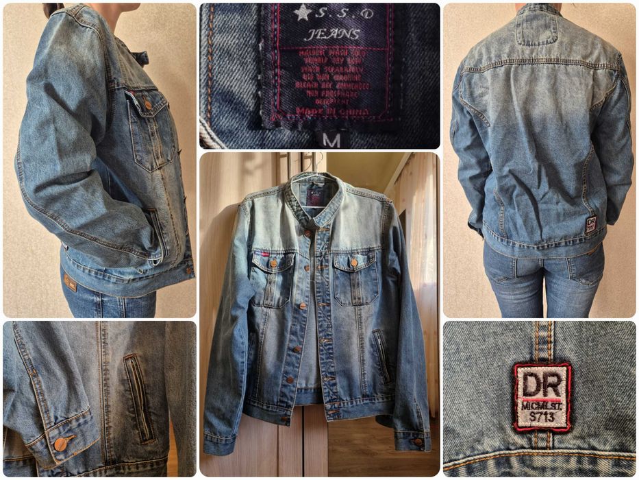 Стильна джинсова куртка унісекс S.S.D Jeans, M-L/46-50 - продаю до 30.09