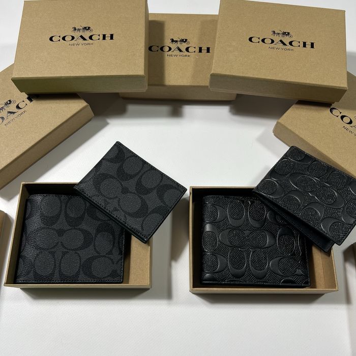 Гаманець Coach та візитниця коач кошелек подарунковий набір чоловіку