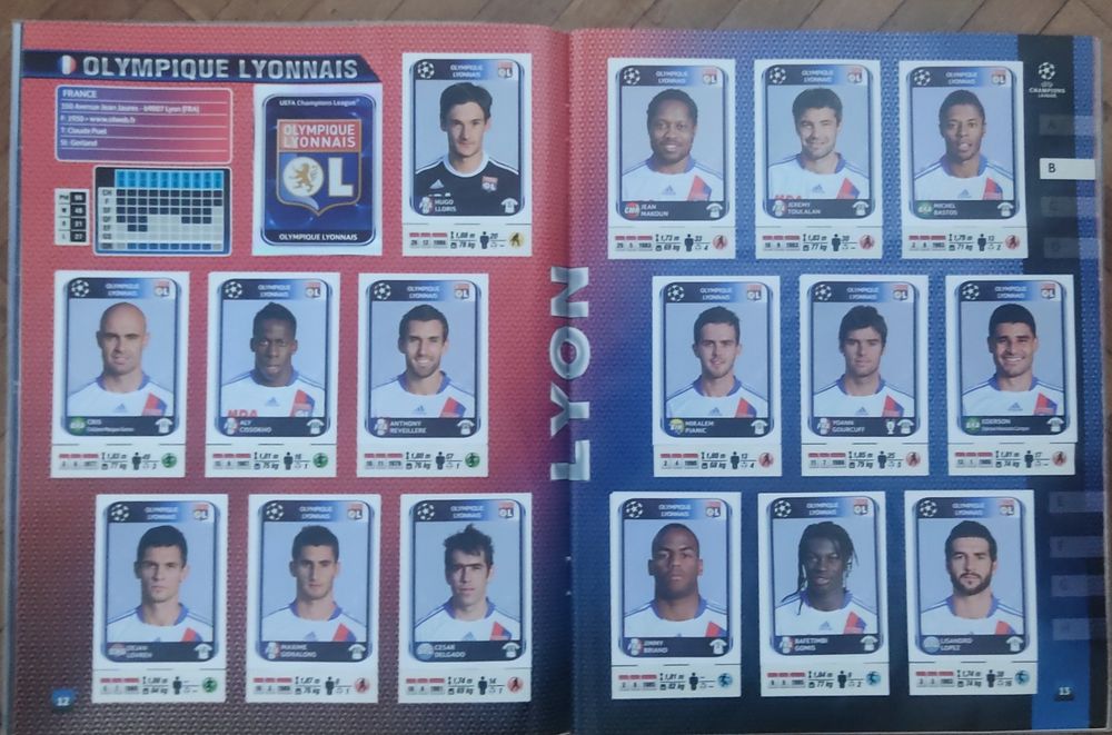 Caderneta Completa Champions League 2010/11