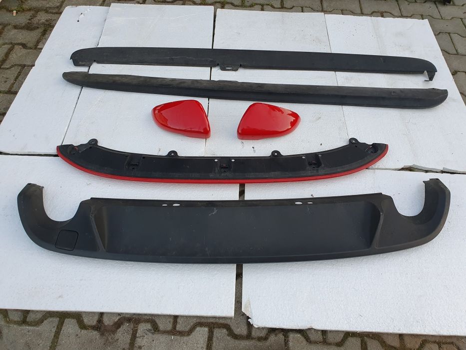 VW GOLF VI 6 GTI GTD Nakładka Nakładki Na Lusterka R32 Czerwone