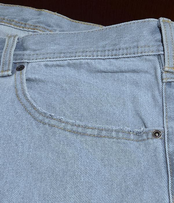 Ого-го какой размерчик мужские голубые джинсы батал, джинси блакитні