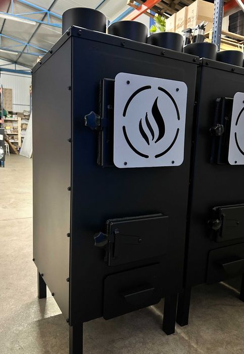 Nagrzewnica powietrza na paliwo stałe o mocy 15kW Mironex piec stalowy