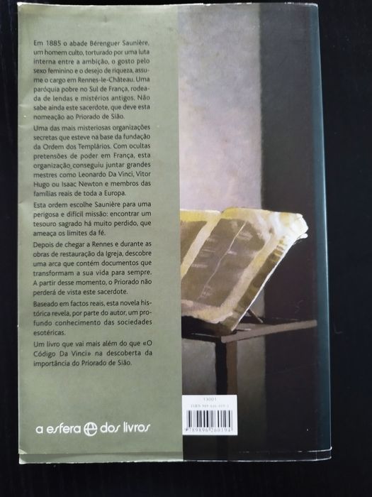O mistério do priorado de Sião de Jean-michel Thibaux