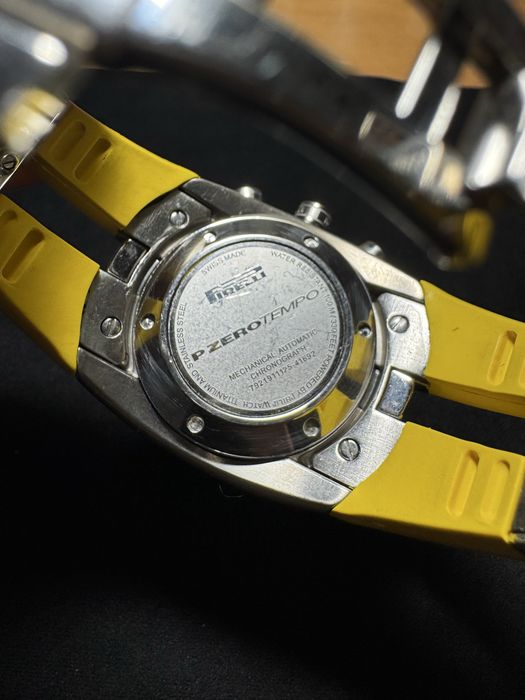 Швейцарський механічний хронограф Pirelli Pzero Tempo Automatic (Valjoux 7750)
