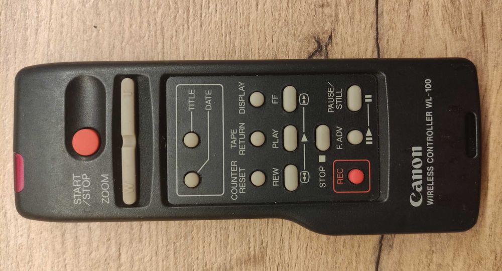 Pilot Canon WL-100 orygin, do kamer Video8 / Hi8 / MiniDV – sprawny IR